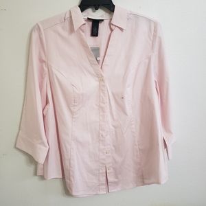 NWT LB Stretch Blouse Pink